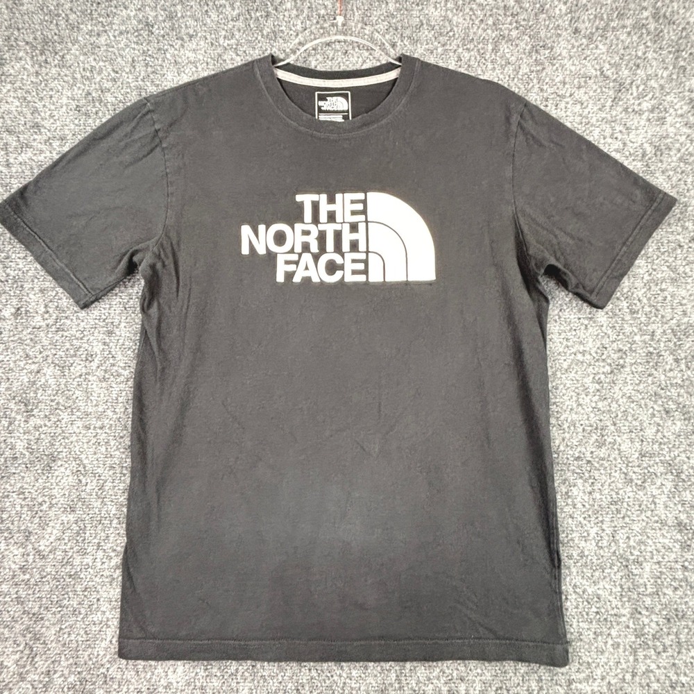 The North Face Mens Standard Fit Black Cotton Graphic Logo T-Shirt Size‎ Small